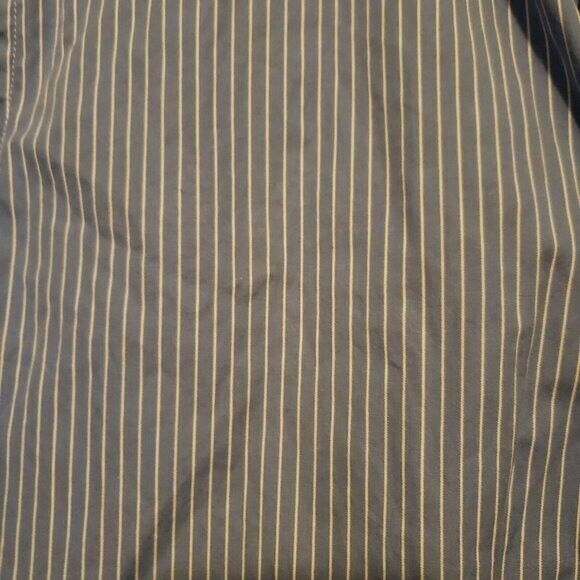 JCP Womens Sz S Blue White Striped Long Sleeve Button Down Blouse - Picture 3 of 9